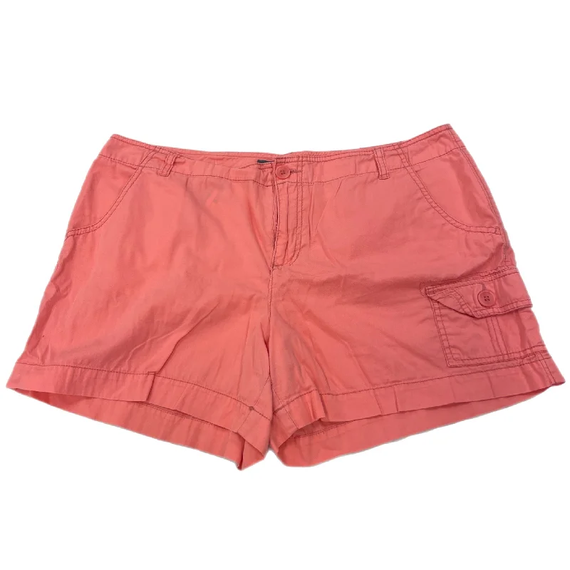 Shorts By French Cuff In Coral, Size: 16