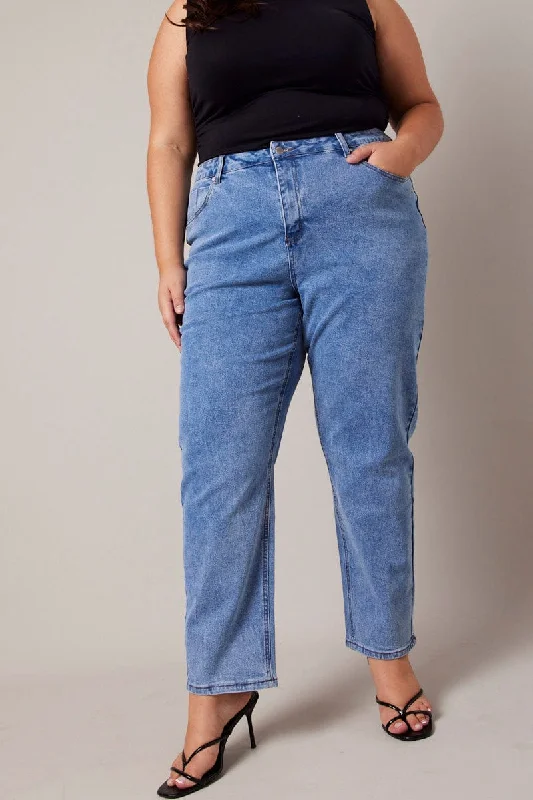 Denim Mom Jeans High Rise