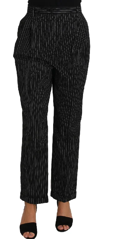 Dolce & Gabbana Elegant  Pinstripe Dress Women's Pants