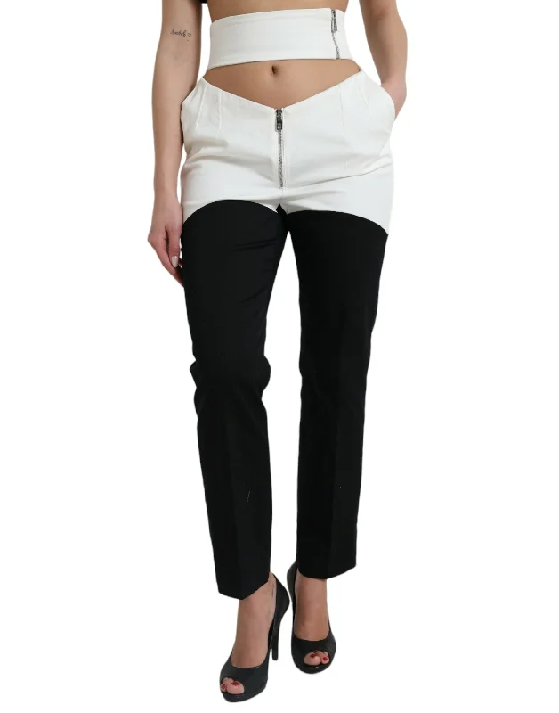 Dolce & Gabbana High Waist Tape Chic Women's Pants