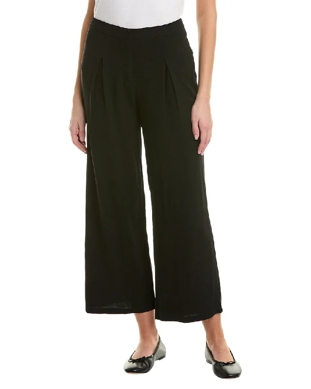 Isla Ciel Linen-Blend Pant