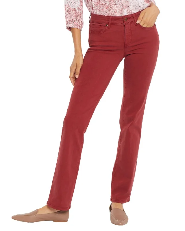 NYDJ Petite Marilyn Boysenberry Reactive Straight Leg Jean