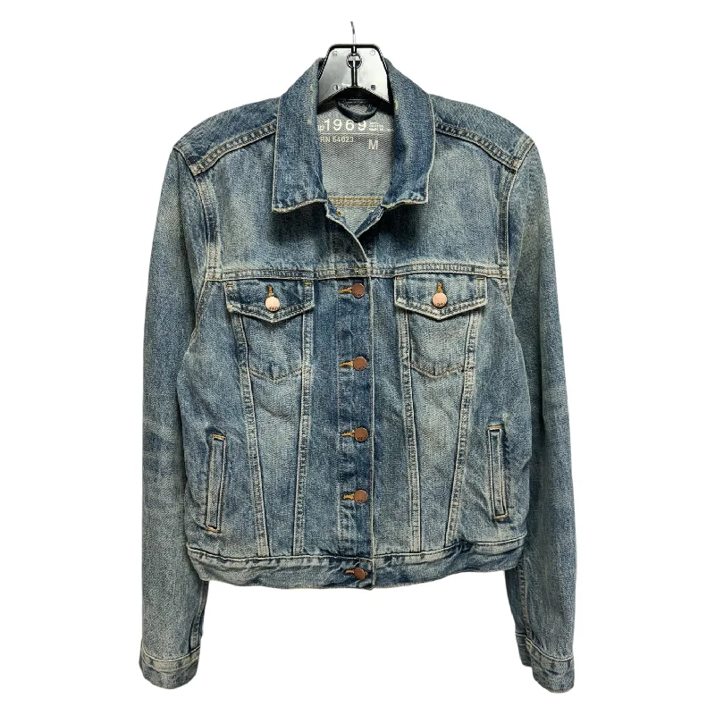 Jacket Denim By Gap In Blue Denim, Size: M