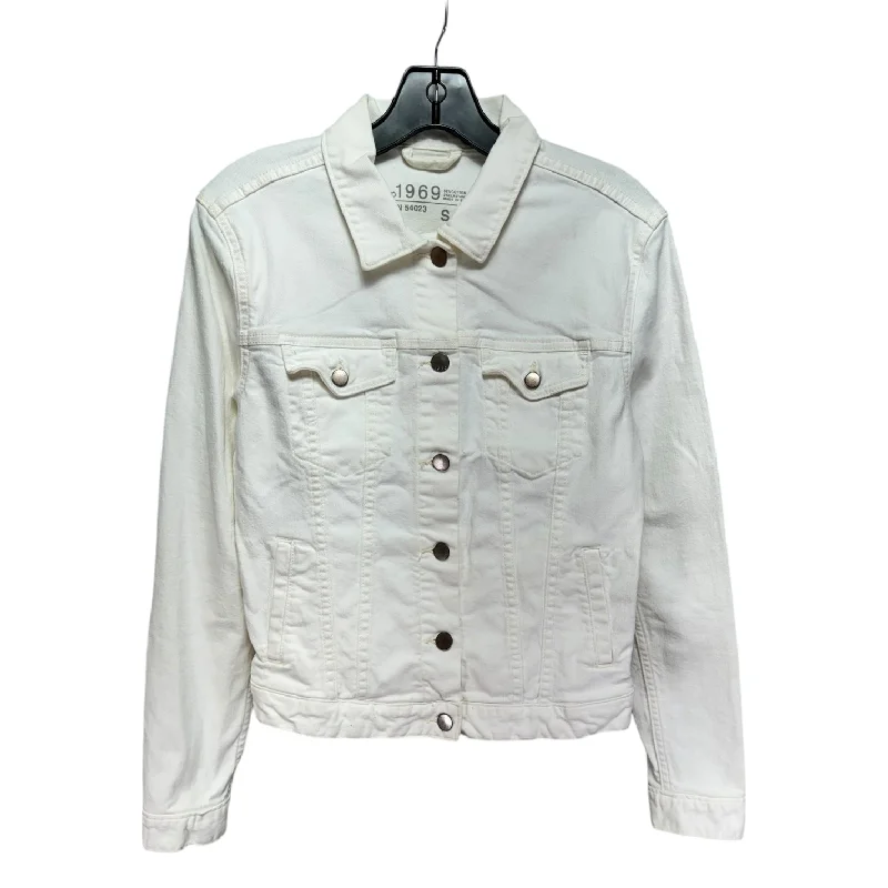 Jacket Denim By Gap In White, Size: S