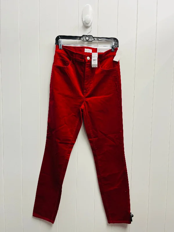 Pants Corduroy By Loft In Red, Size: 6