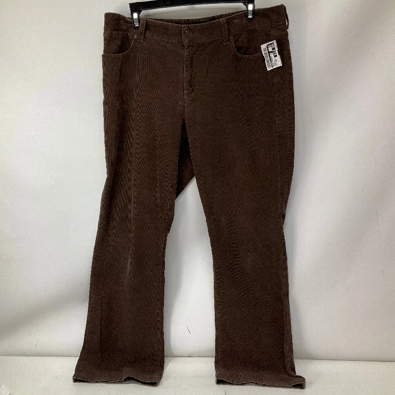 Pants Corduroy By Talbots In Brown, Size: 12petite