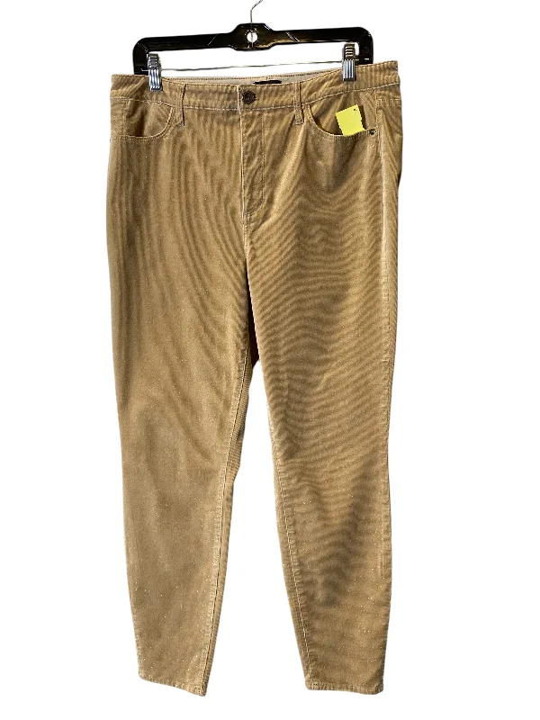 Pants Corduroy By Talbots In Gold & Tan, Size: 12