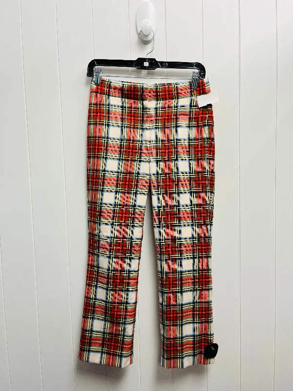 Pants Dress By J. Crew In Red & White, Size: 2