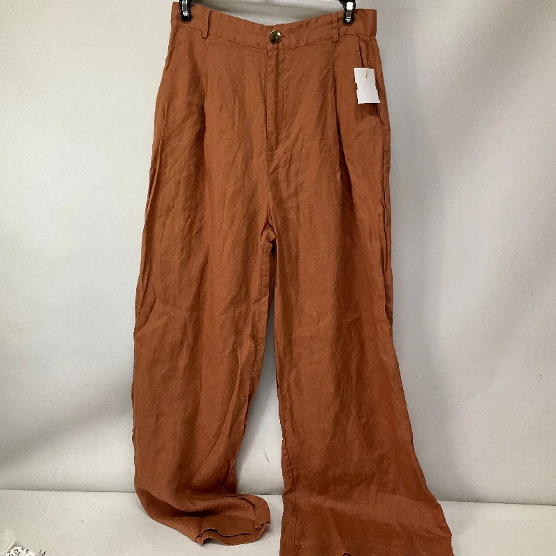 Pants Linen By Minkpink In Orange, Size: M