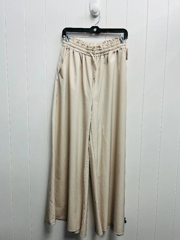 Pants Wide Leg By Clothes Mentor In Cream, Size: Xxl