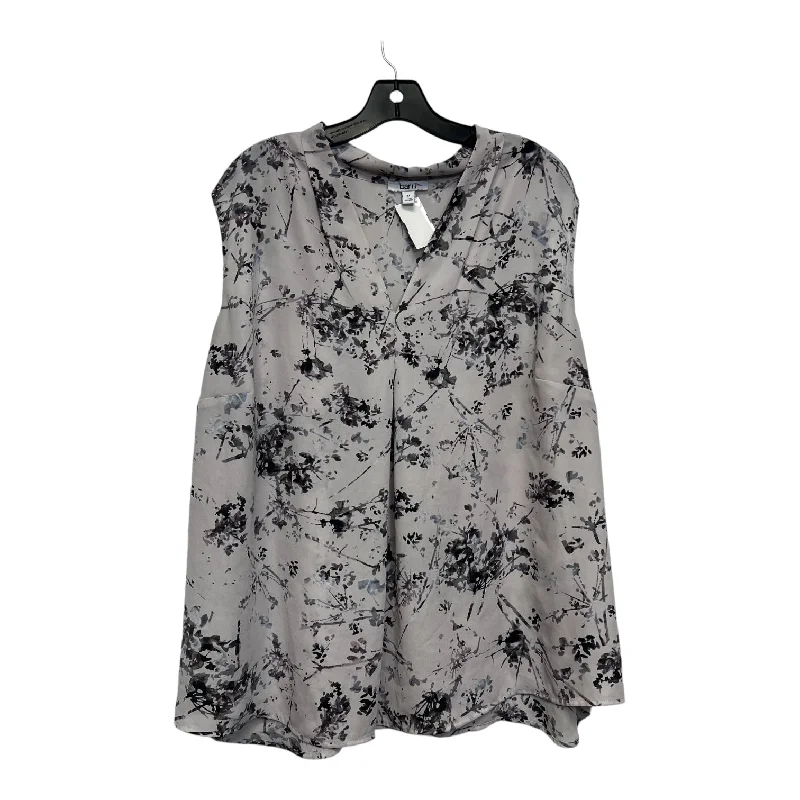 Top Sleeveless By Bar Iii In Floral, Size: 3x