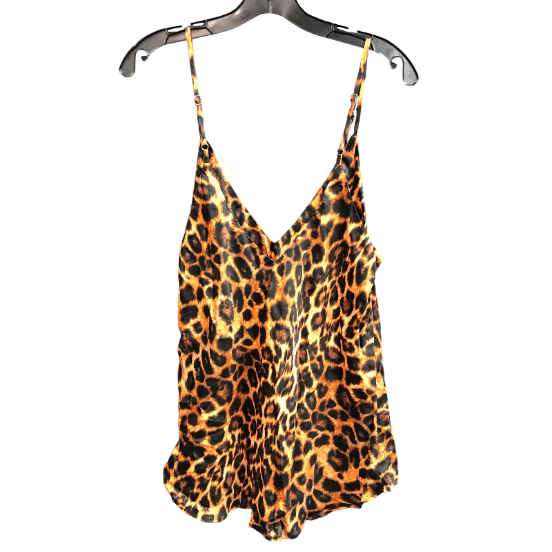 Top Sleeveless By Chloe Kristyn In Animal Print, Size: L