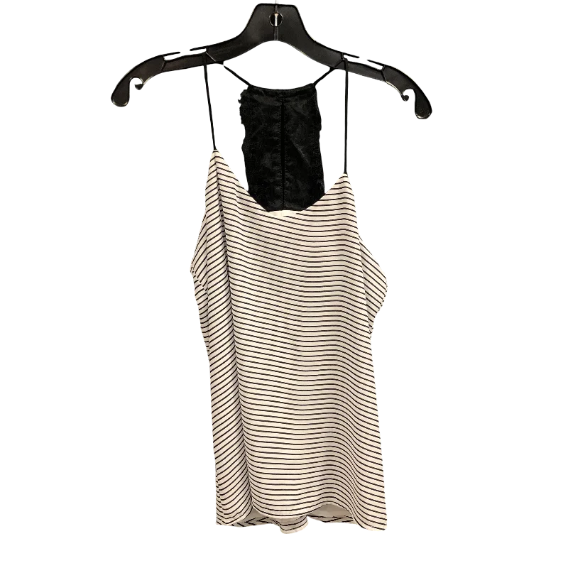 Top Sleeveless By Express In Striped Pattern, Size: Xs