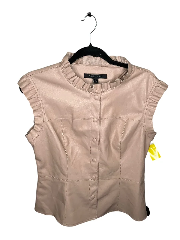 Top Sleeveless By Marc New York In Beige, Size: L