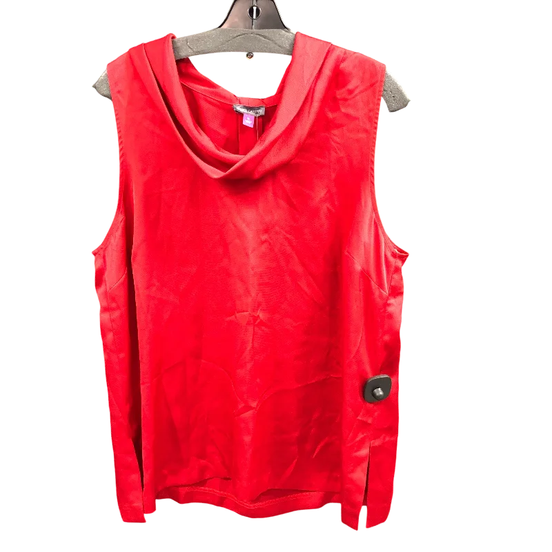 Top Sleeveless By Vince Camuto In Red, Size: Xl