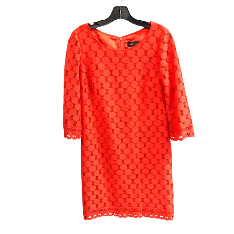 Dress Casual Short By Tahari By Arthur Levine In Orange, Size: 4