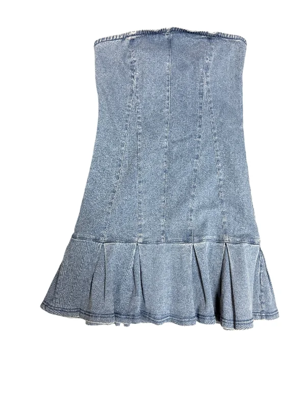 Dress Party Short By Cmc In Blue Denim, Size: M