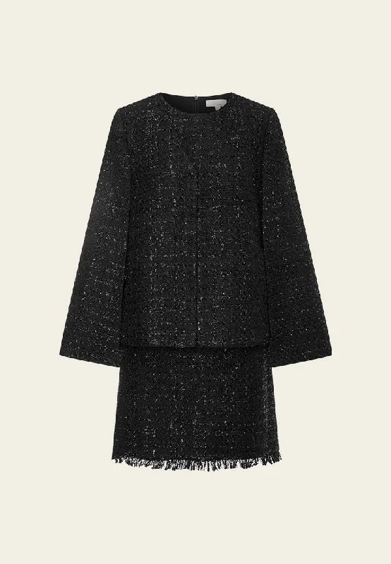 Two-pieces Lurex Tweed Cape and Dress