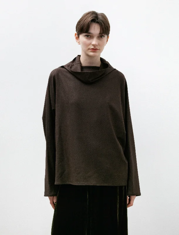 Batwing Oversized T-Neck Brown